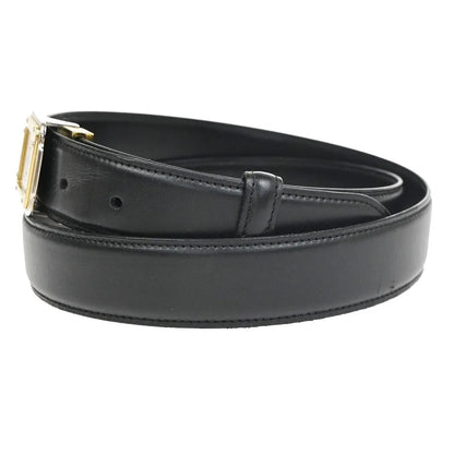 Cartier Santos Plaque Reversible Belt Leather, Black, Leather, Belt