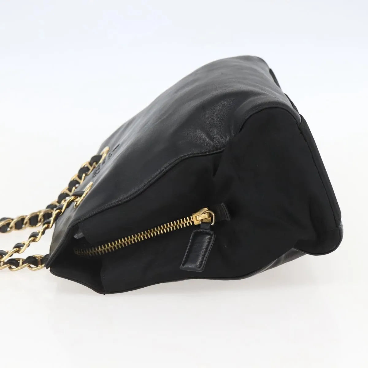 Prada Shoulder Leather, Black, Leather, Shoulder Bag