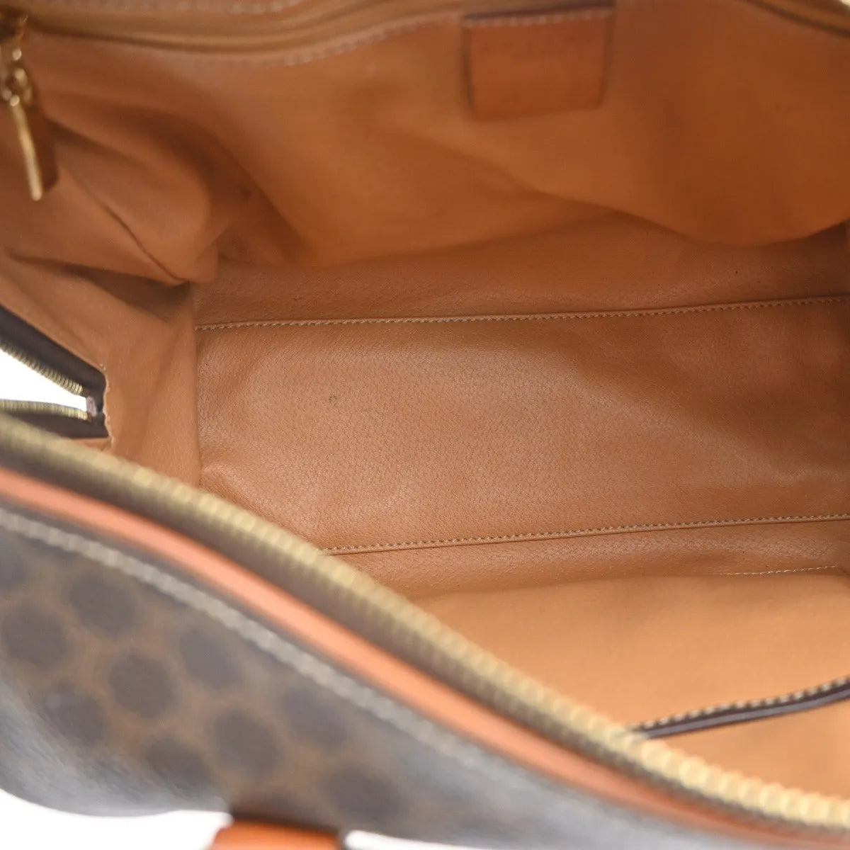 Celine Macadam Macadam with leather, Brown, PVC, Handbag