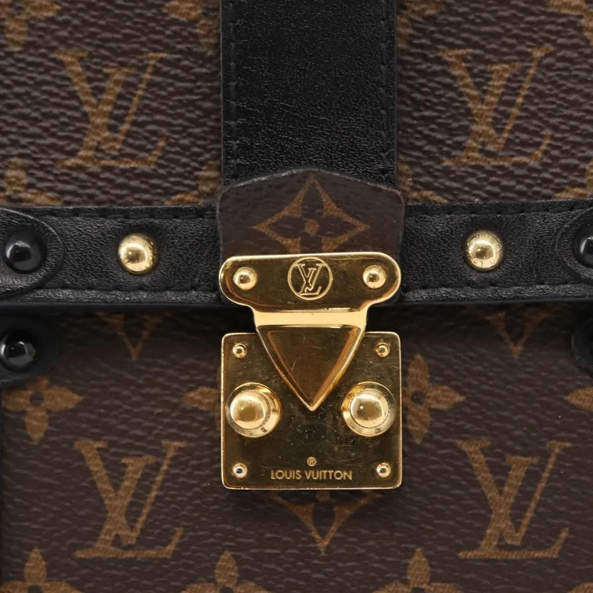 Louis Vuitton Vertical Trunk Pochette Monogram Canvas, Brown, Canvas, Clutch
