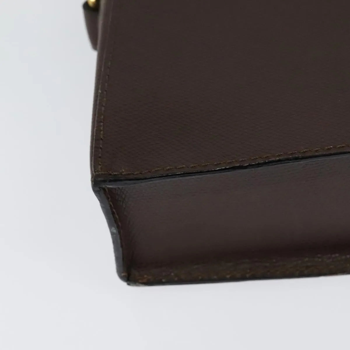 Celine Vintage Turnlock Leather, Brown, Leather, Shoulder Bag
