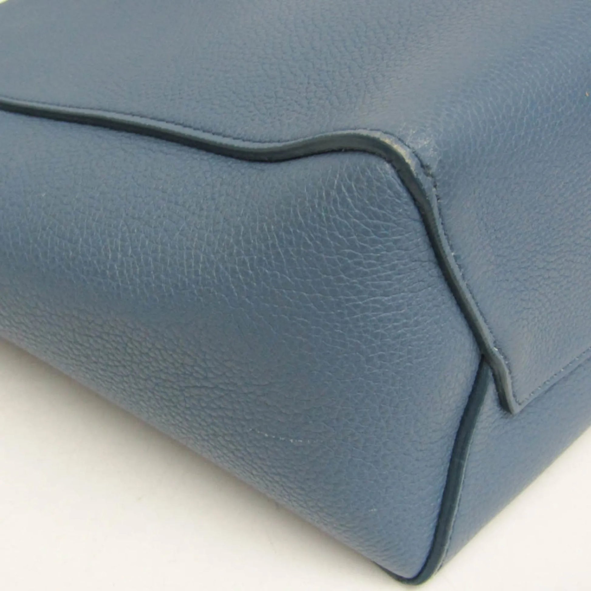 Celine Sangle Seau Calfskin, Blue, Leather, Shoulder Bag