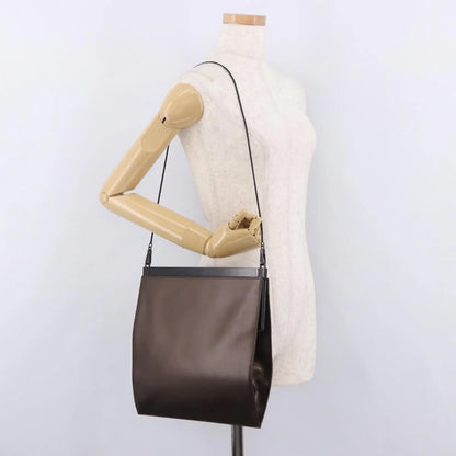 Gucci Vintage Leather, Brown, Leather, Shoulder Bag