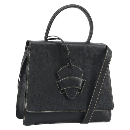 Loewe Barcelona Top handle Leather, Black, Leather, Handbag