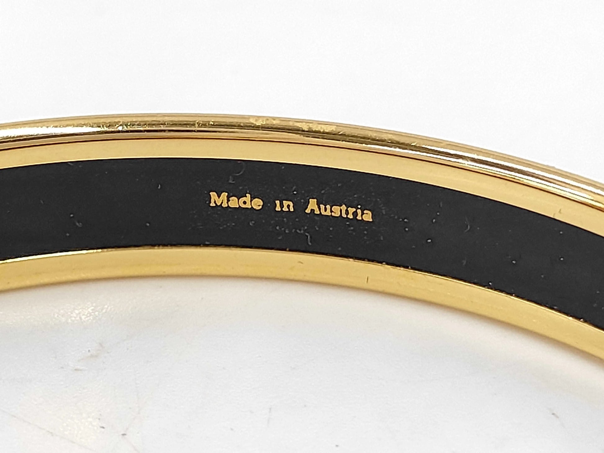 Hermes Uni Bangle Enamel, Multicolour, Metal, Bracelet