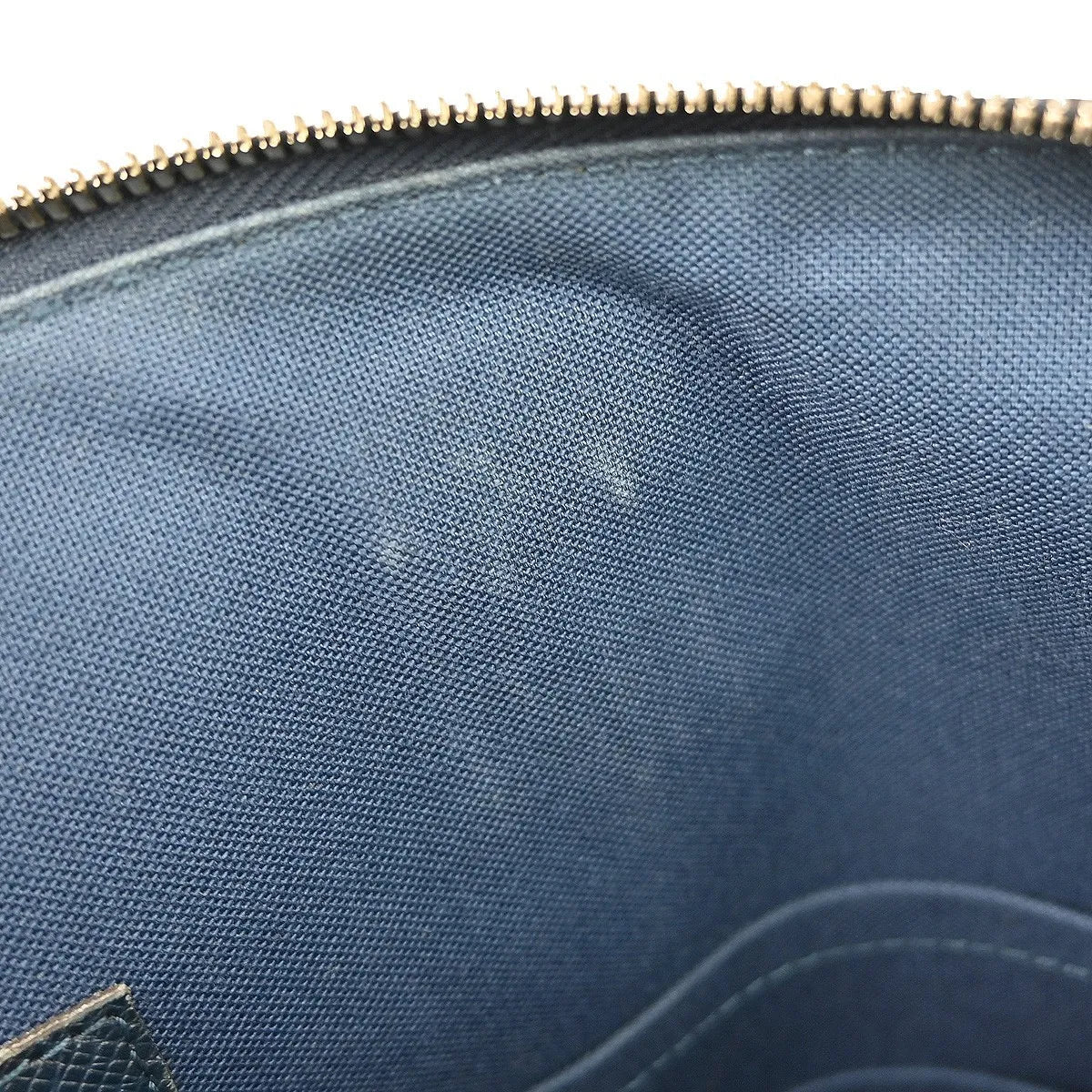 Louis Vuitton Grigori Tote Taiga Leather, Blue, Leather, Tote Bag