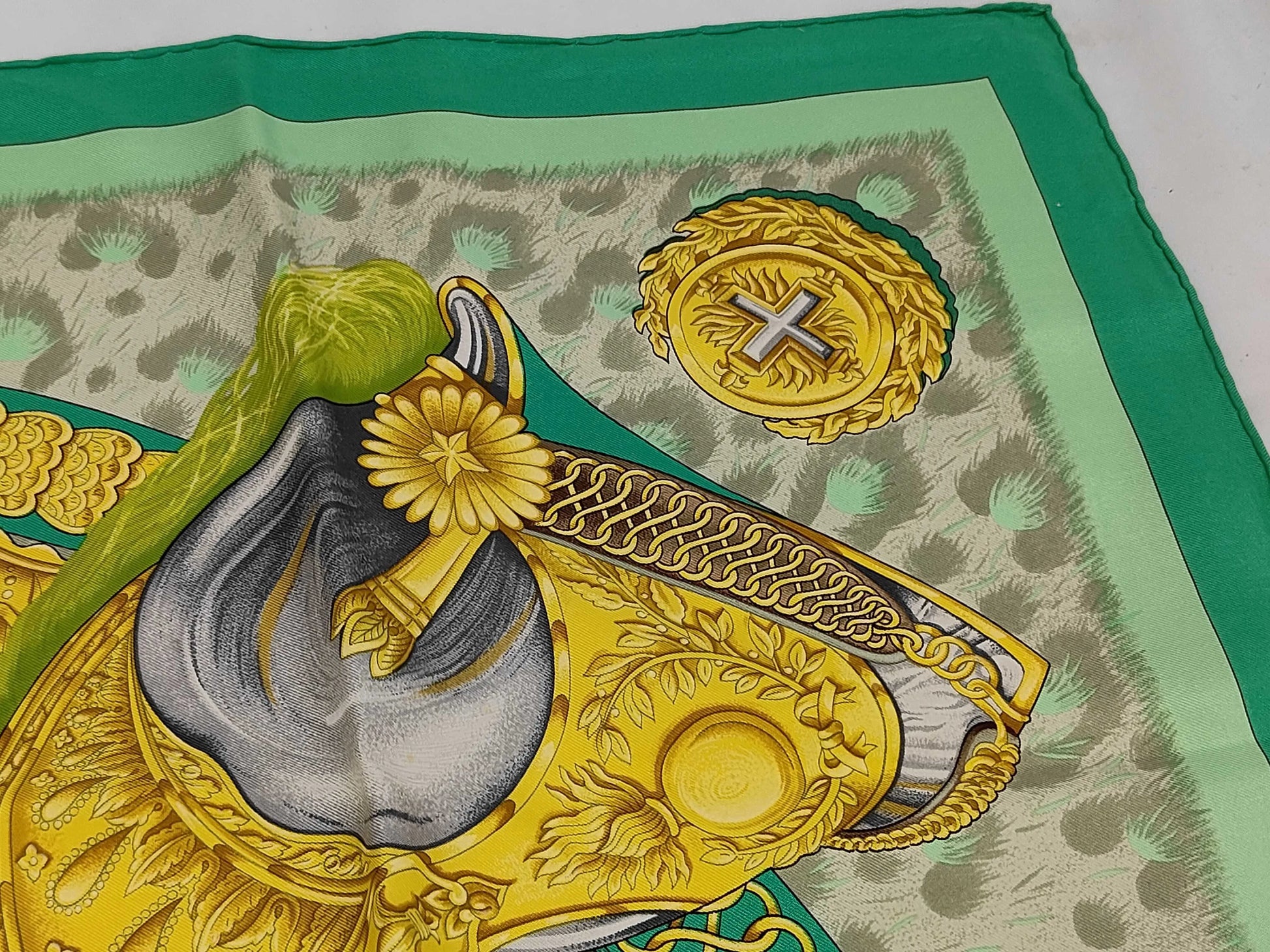 Hermes Carré 90 Silk multicolor, Multicolour, Silk, Scarf