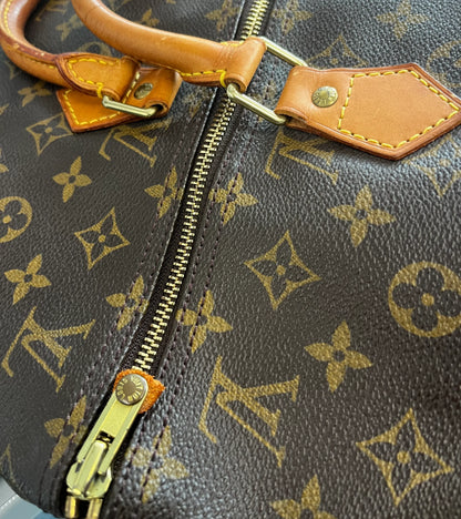 Louis Vuitton Speedy Monogram Canvas, Brown, Canvas, Handbag