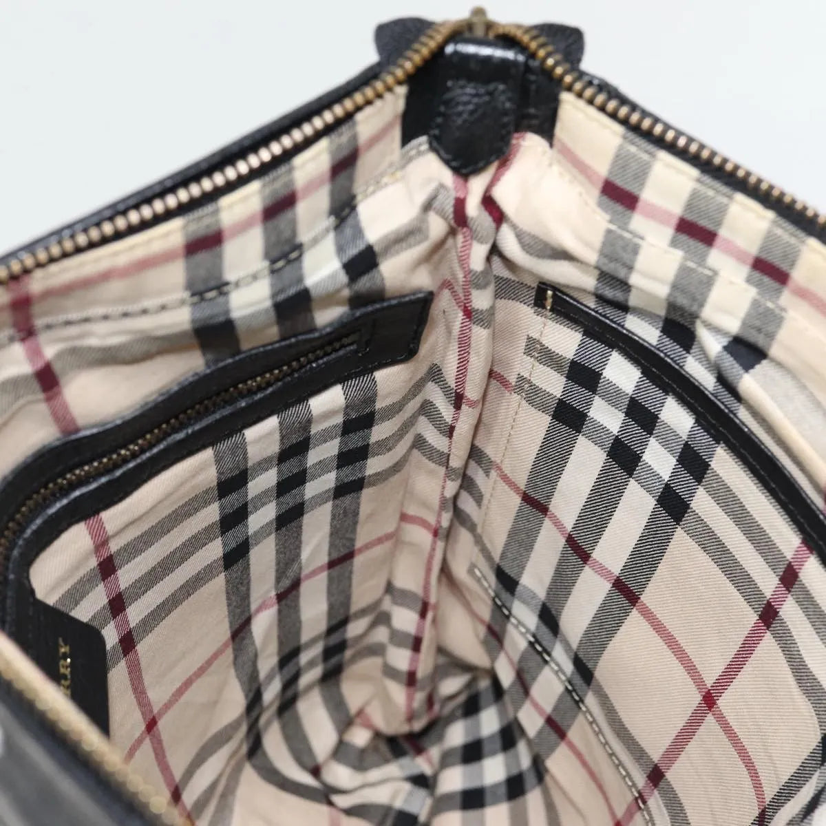 Burberry Vintage Leather, Black, Leather, Shoulder Bag