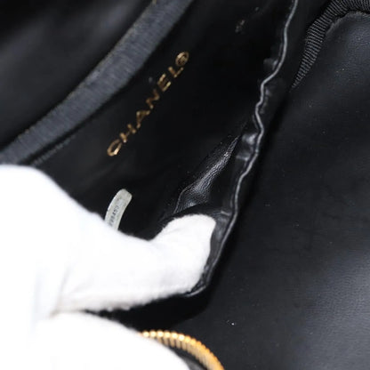 Chanel Vintage Timeless Cosmetic Case Patent, Black, Patent Leather, Handbag