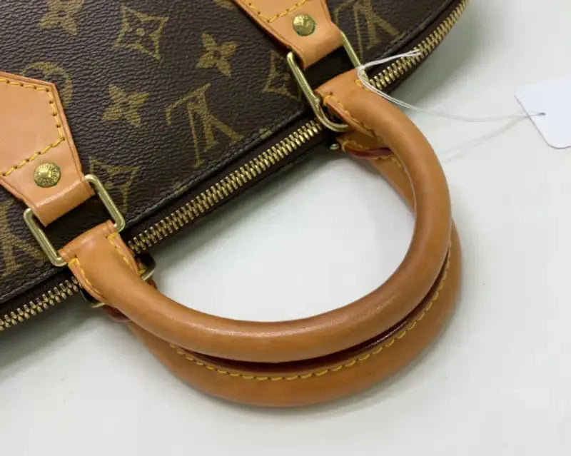 Louis Vuitton Alma Monogram Canvas, Brown, Canvas, Handbag