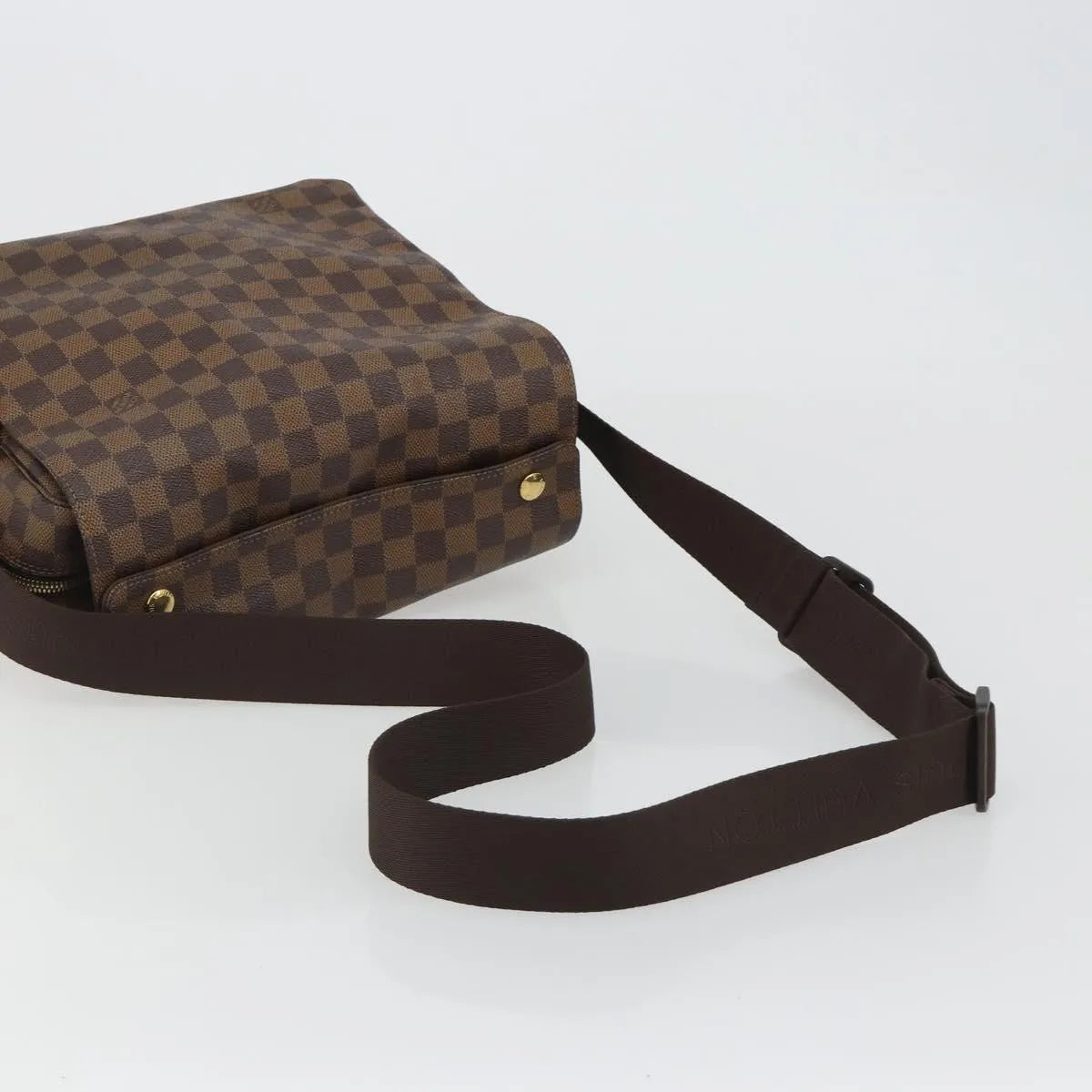 Louis Vuitton Naviglio Damier, Brown, Canvas, Shoulder Bag