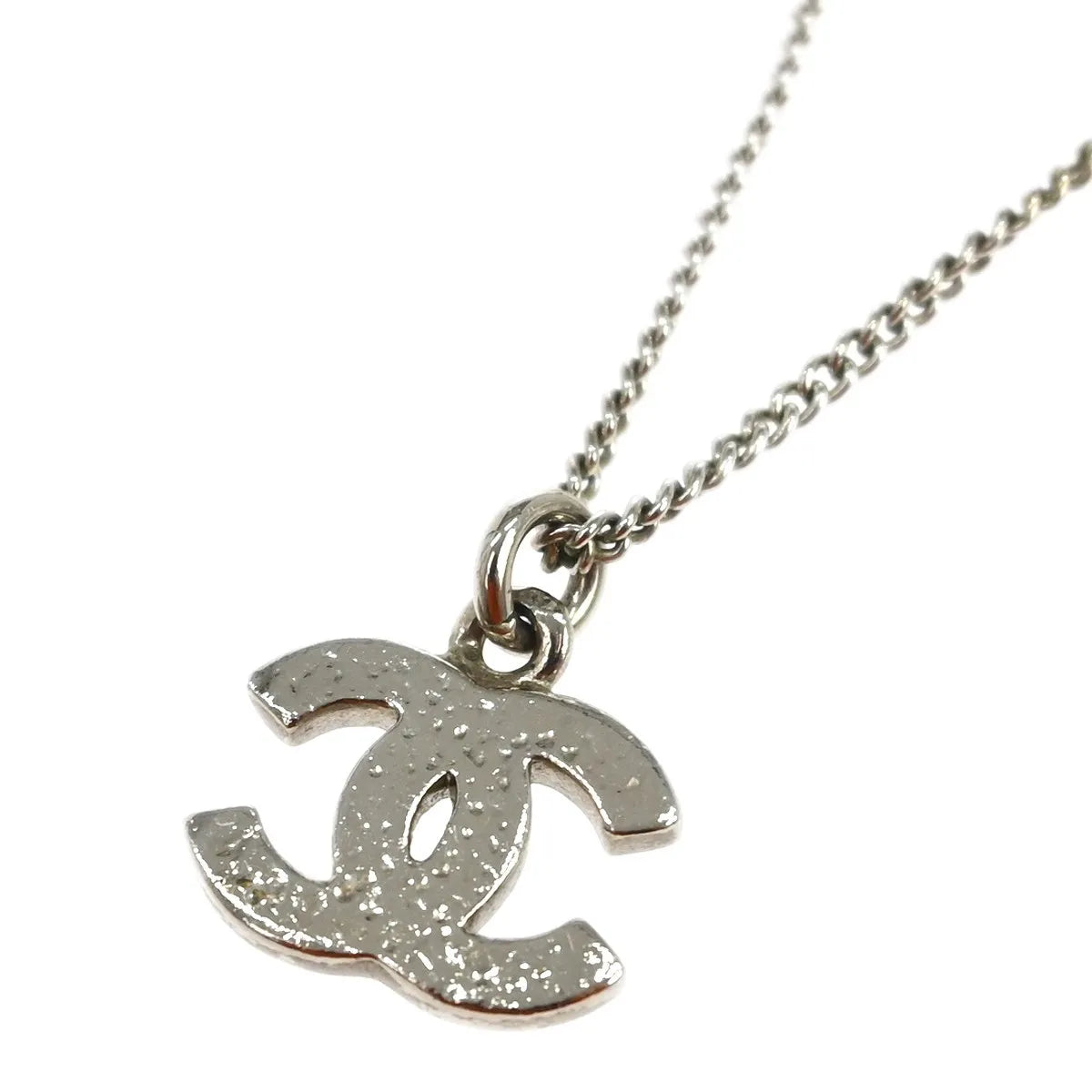 Chanel Rainbow CC Pendant Metal and Crystals, Silver, Silver Plated, Necklace