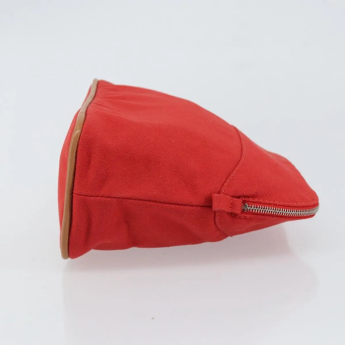 Hermes Bolide Canvas, Red, Canvas, Clutch