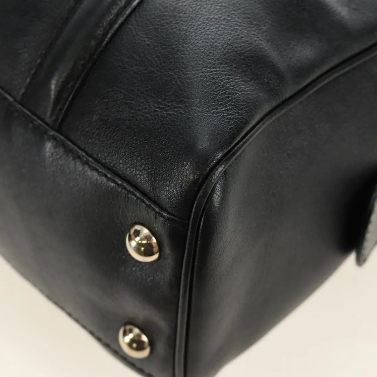 Gucci Britt Boston Duffle Leather, Black, Leather, Handbag