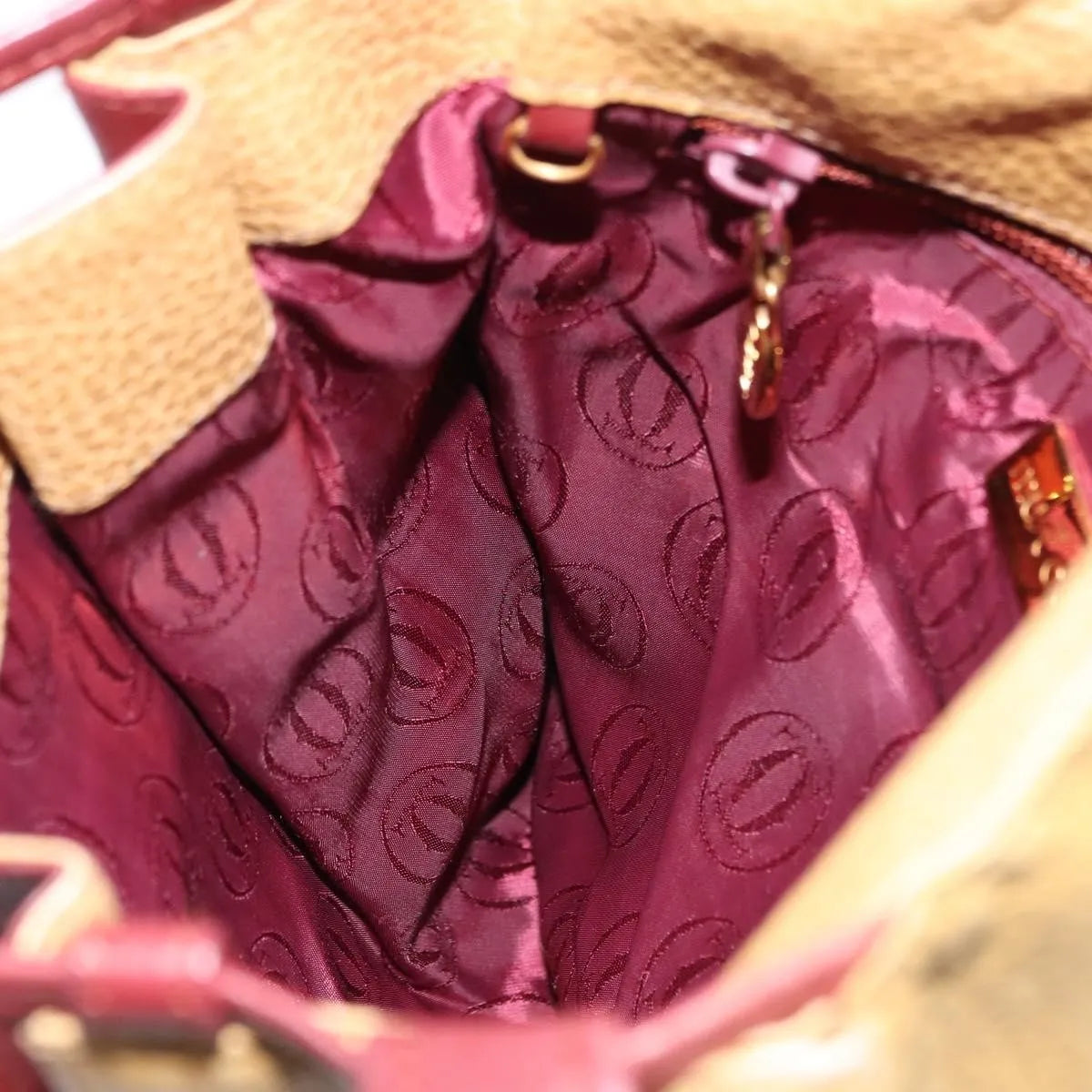 Cartier Tasseled Must de Cartier Leather, Brown, Leather, Shoulder Bag
