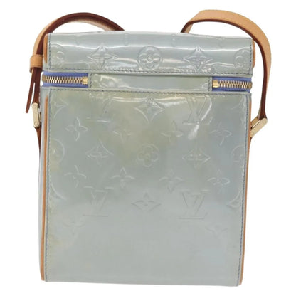 Louis Vuitton Sullivan Monogram Vernis, Blue, Patent Leather, Shoulder Bag