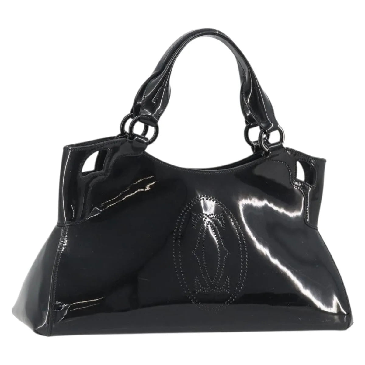Cartier Marcello Patent leather, Black, Patent Leather, Handbag