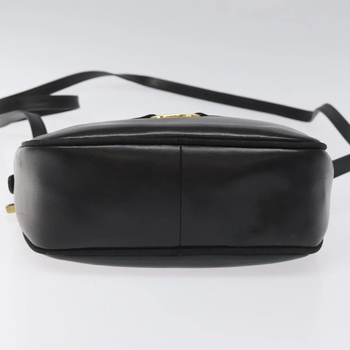 Salvatore Ferragamo Vara Bow camera Leather, Black, Leather, Shoulder Bag