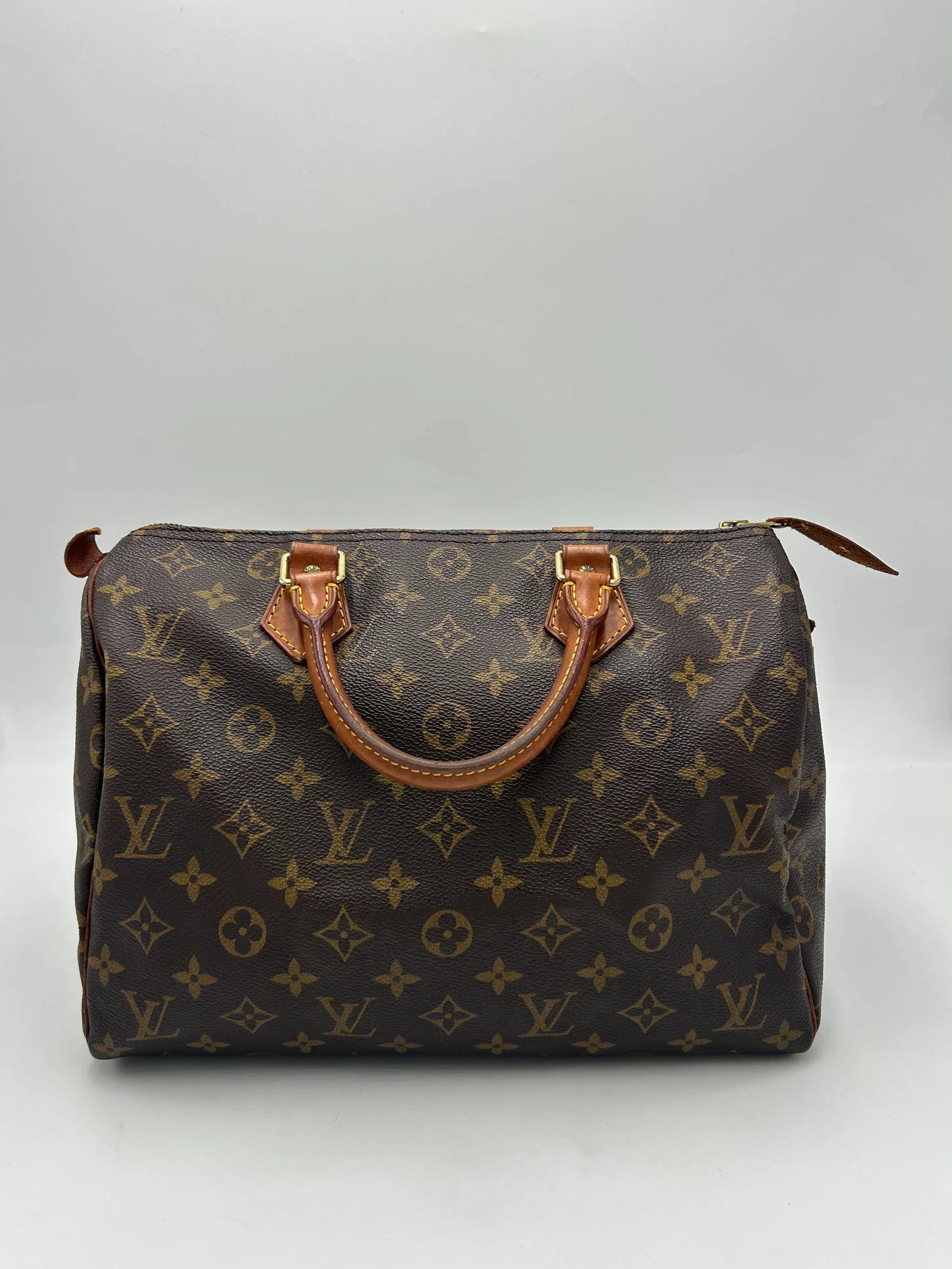Louis Vuitton Speedy Monogram Canvas, Brown, Canvas, Handbag