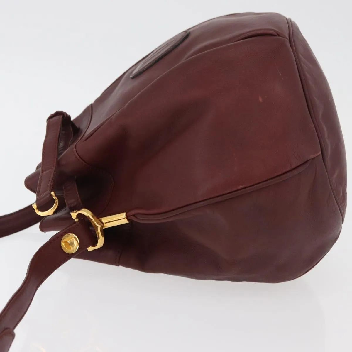 cartier Must de cartier Leather, Burgundy, Leather, Shoulder Bag