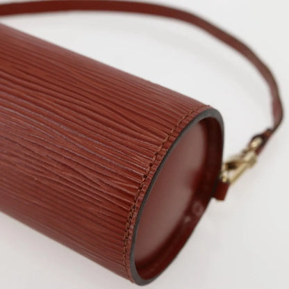 Louis Vuitton Soufflot Pochette Epi Leather, Brown, Leather, Clutch