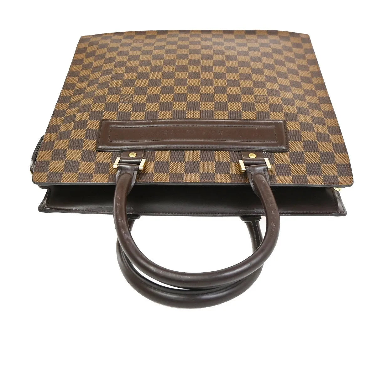 Louis Vuitton Venice Sac Plat Damier, Brown, Canvas, Tote Bag
