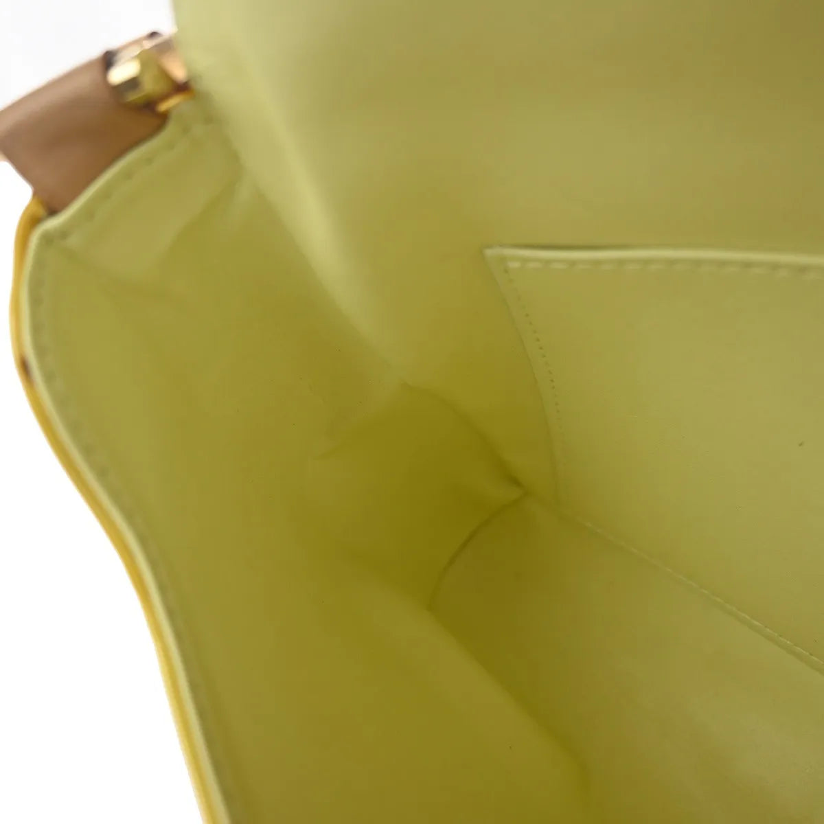 Louis Vuitton Thompson Street Monogram Vernis, Yellow, Patent Leather, Shoulder Bag