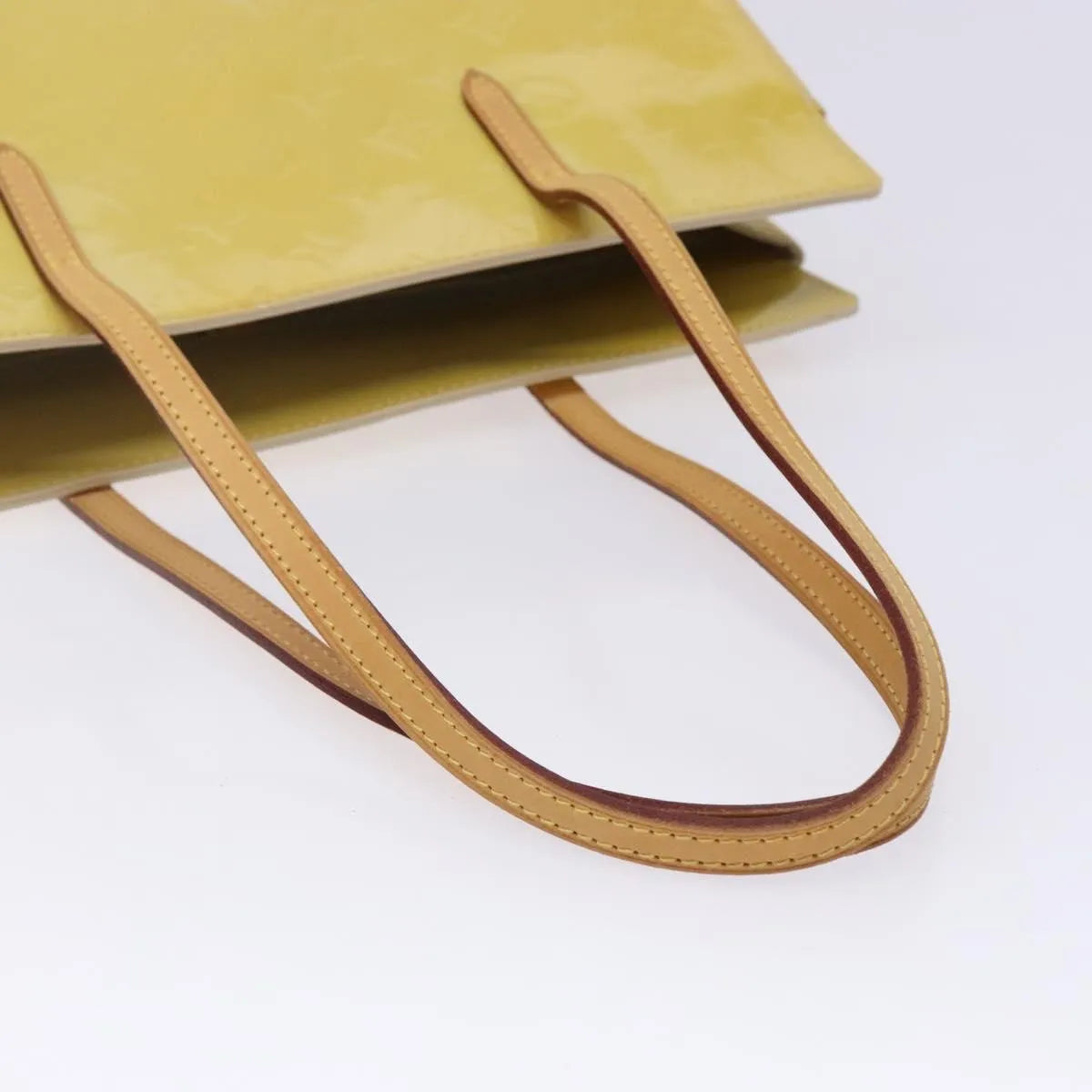 Louis Vuitton Catalina Monogram Vernis, Yellow, Patent Leather, Tote Bag