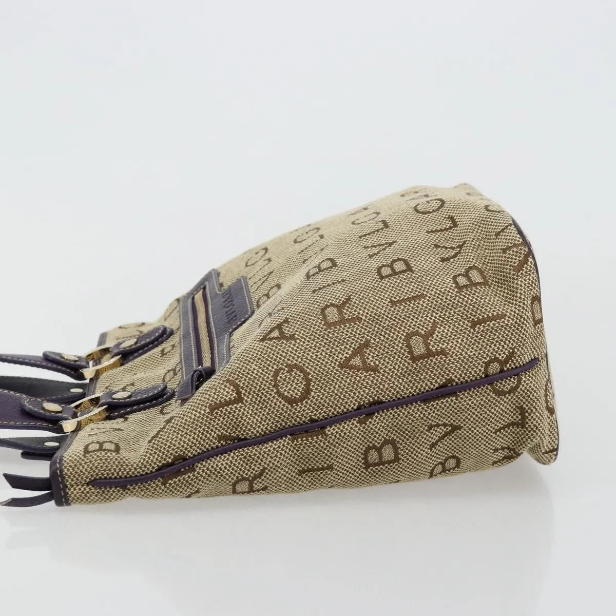 Bvlgari Logomania Canvas, Beige, Canvas, Tote Bag