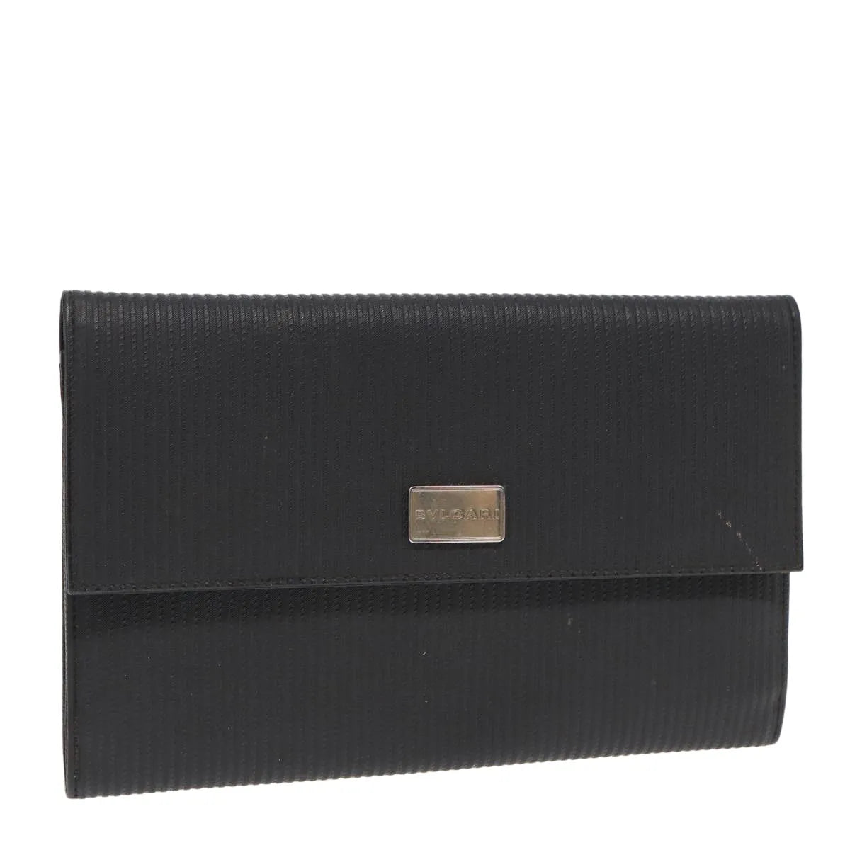 Bvlgari Clutch PVC Leather, Black, PVC, Clutch