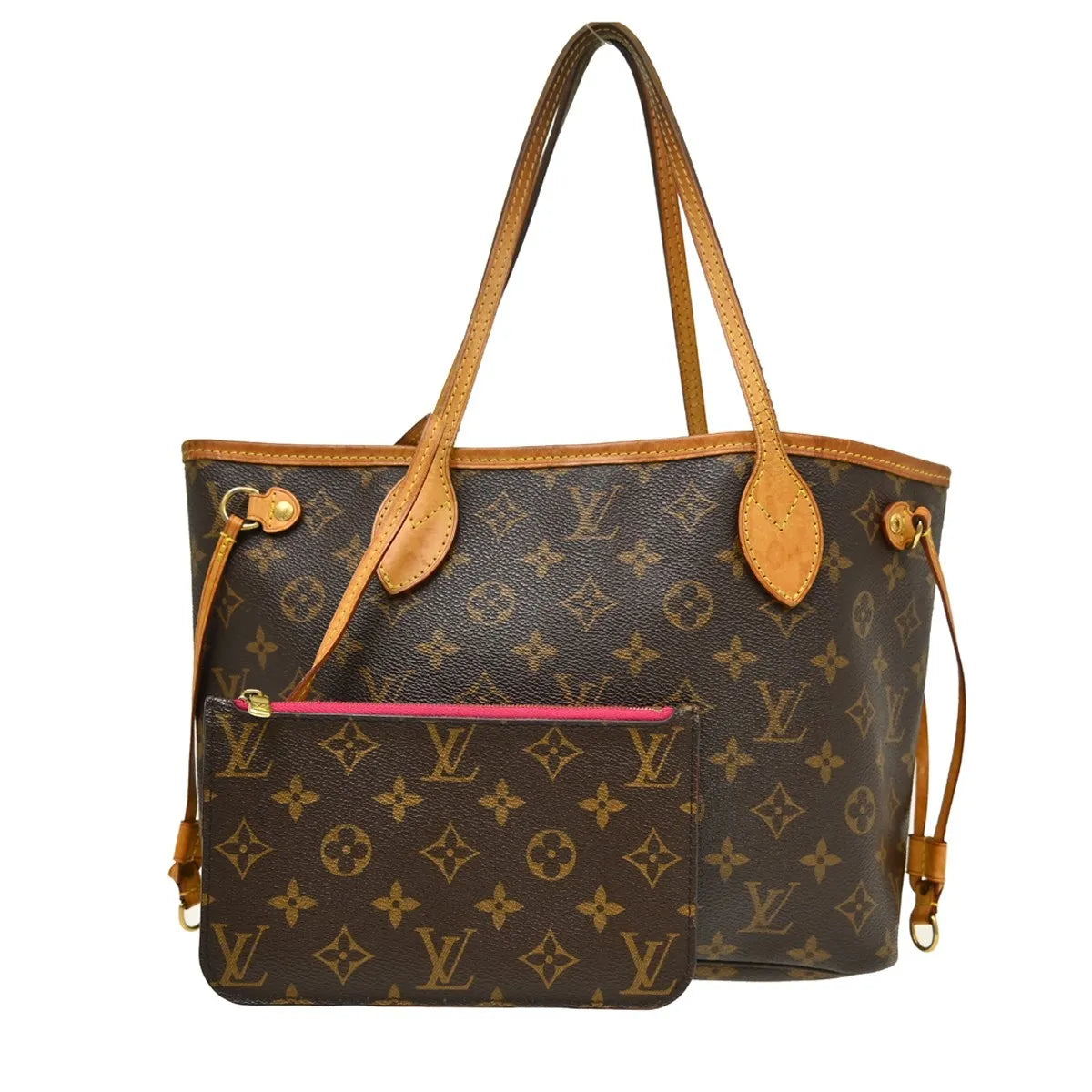 Louis Vuitton Neverfull Monogram, Brown, Canvas, Tote Bag