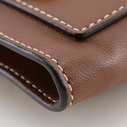 Burberry Pocket Tote Leather, Brown, Leather, Clutch