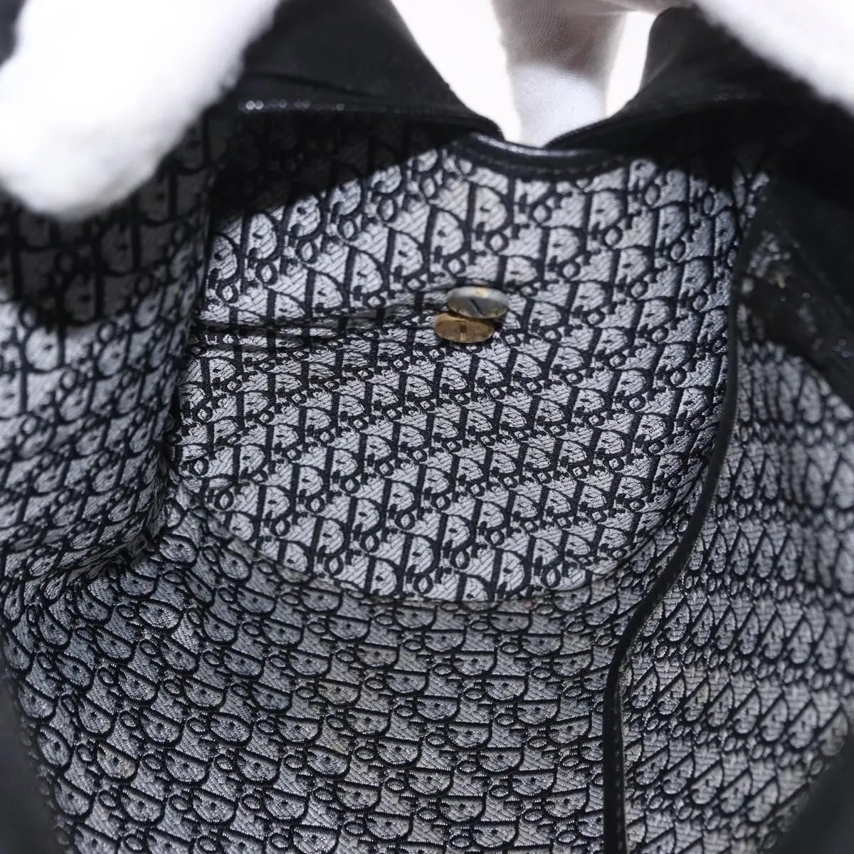 Christian Dior Vintage Leather, Black, Leather, Shoulder Bag