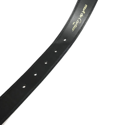 Cartier Santos Plaque Reversible Belt Leather, Black, Leather, Belt