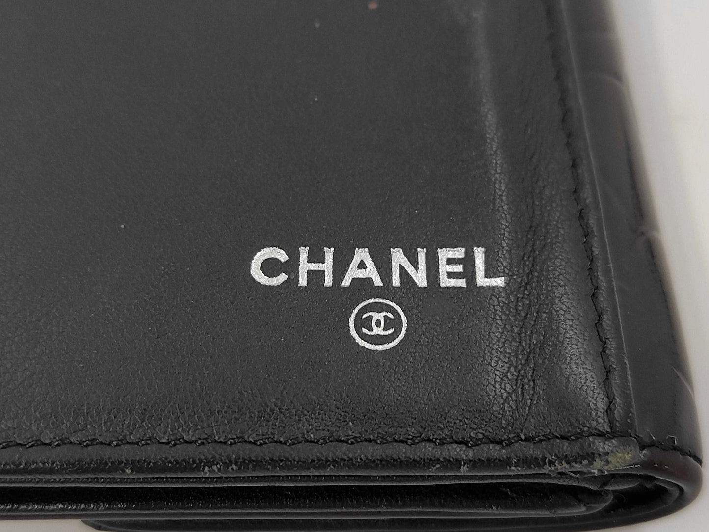 Chanel Camellia Flap Organizer Camellia Lambskin, Black, Leather, Wallet