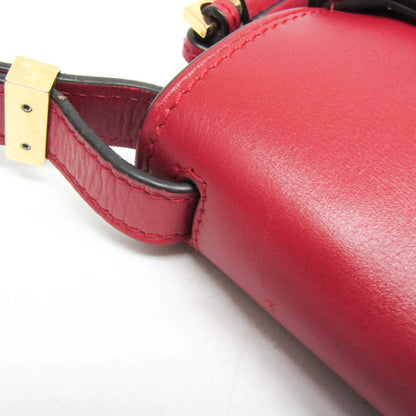 Loewe Metal Gate Leather, Red, Leather, Shoulder Bag