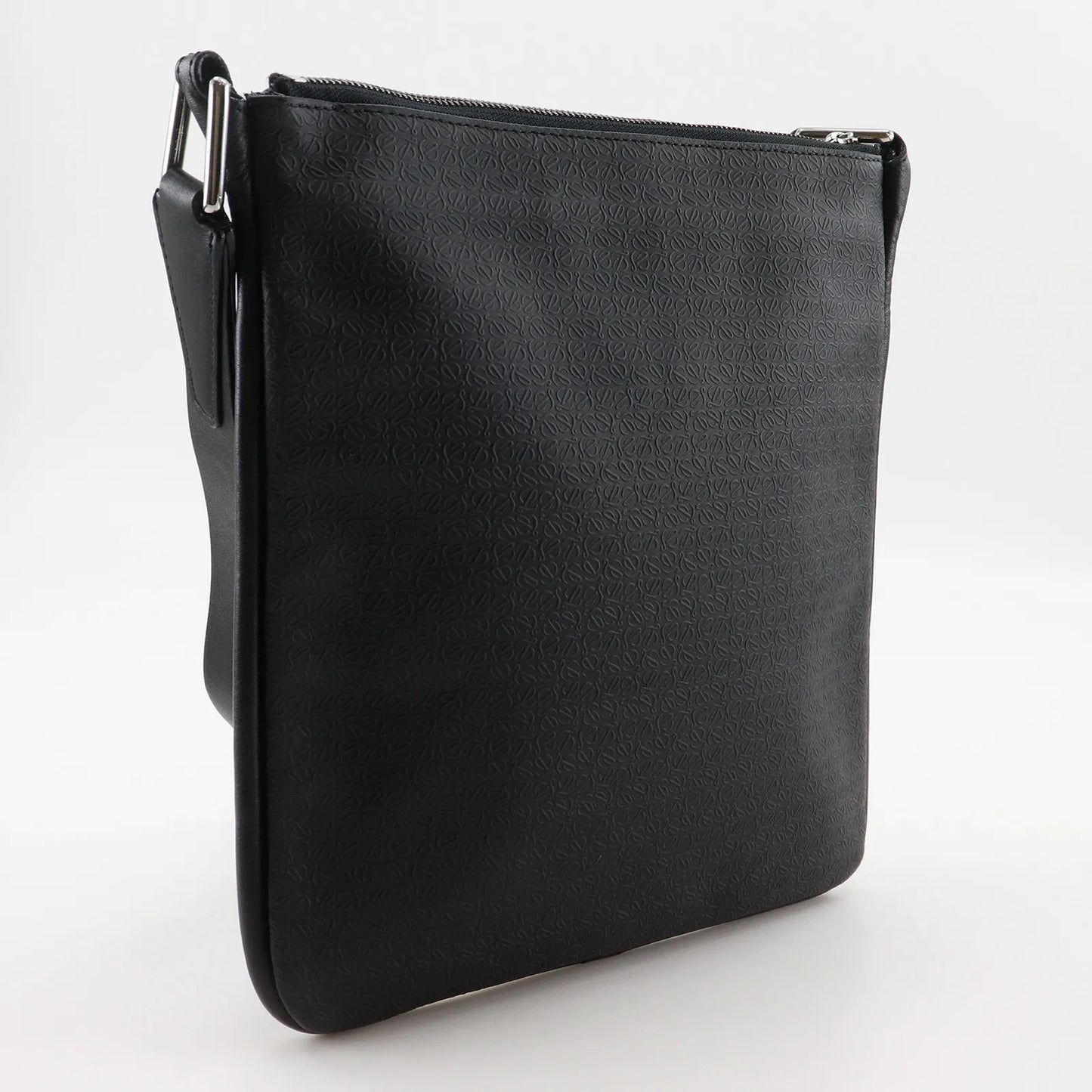 Loewe Repeat Anagram Canvas, Black, Canvas, Shoulder Bag