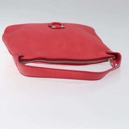 Salvatore Ferragamo Gancini Leather, Pink, Leather, Shoulder Bag