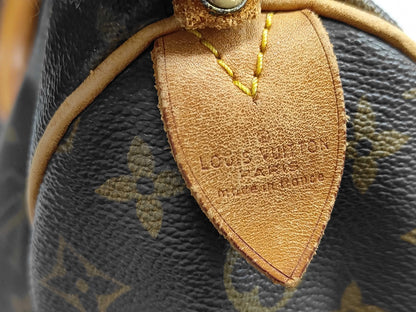 Louis Vuitton Speedy Monogram, Brown, Canvas, Handbag