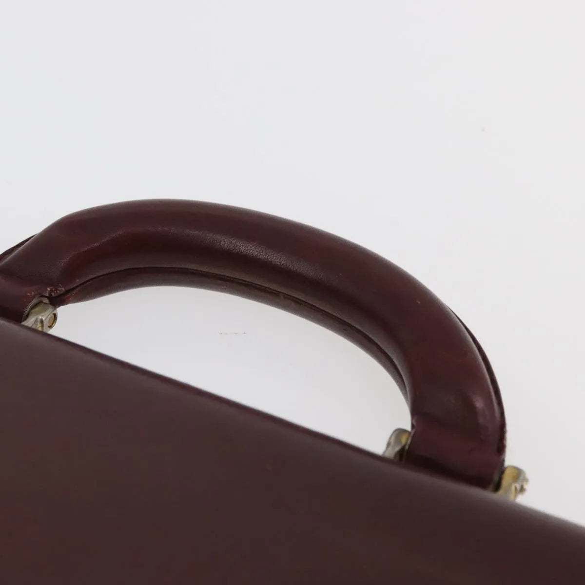cartier Vintage must de Cartier Leather, Burgundy, Leather, Briefcase