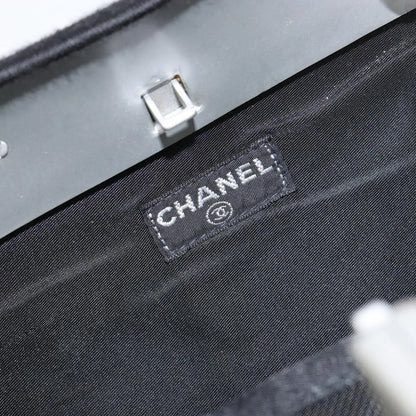 Chanel Millennium Jersey, Black, Cotton, Shoulder Bag