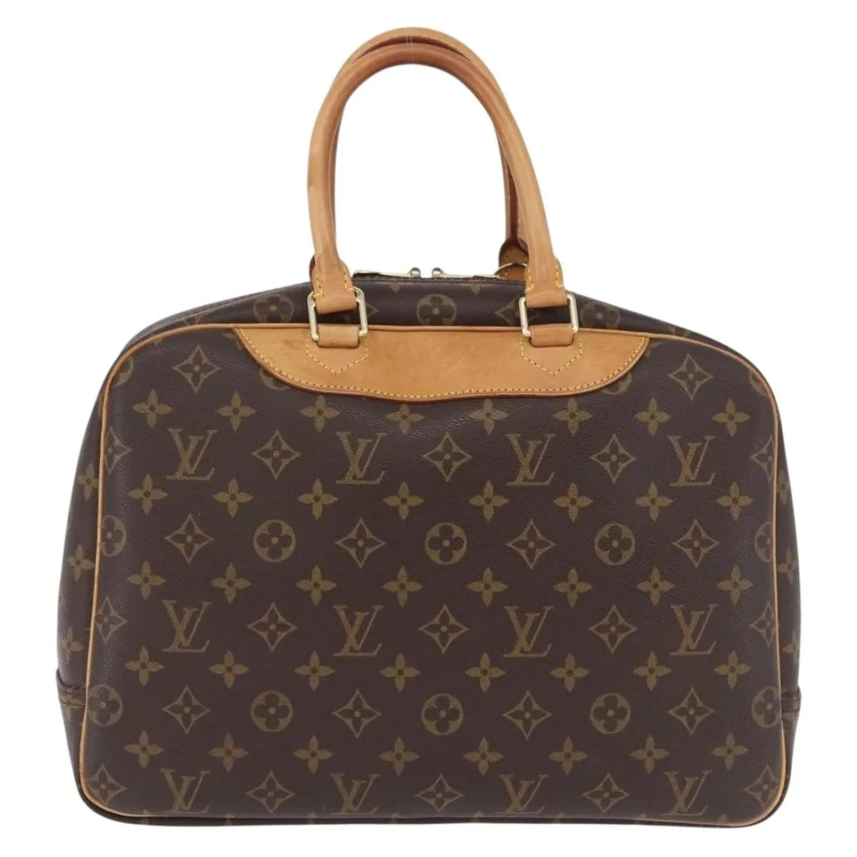 Louis Vuitton Deauville Monogram, Brown, Canvas, Handbag