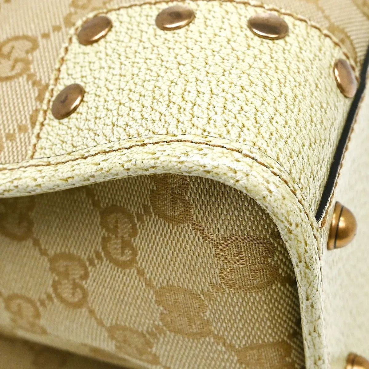 Gucci Miss GG Tote GG Canvas with Leather, Beige, Canvas, Handbag