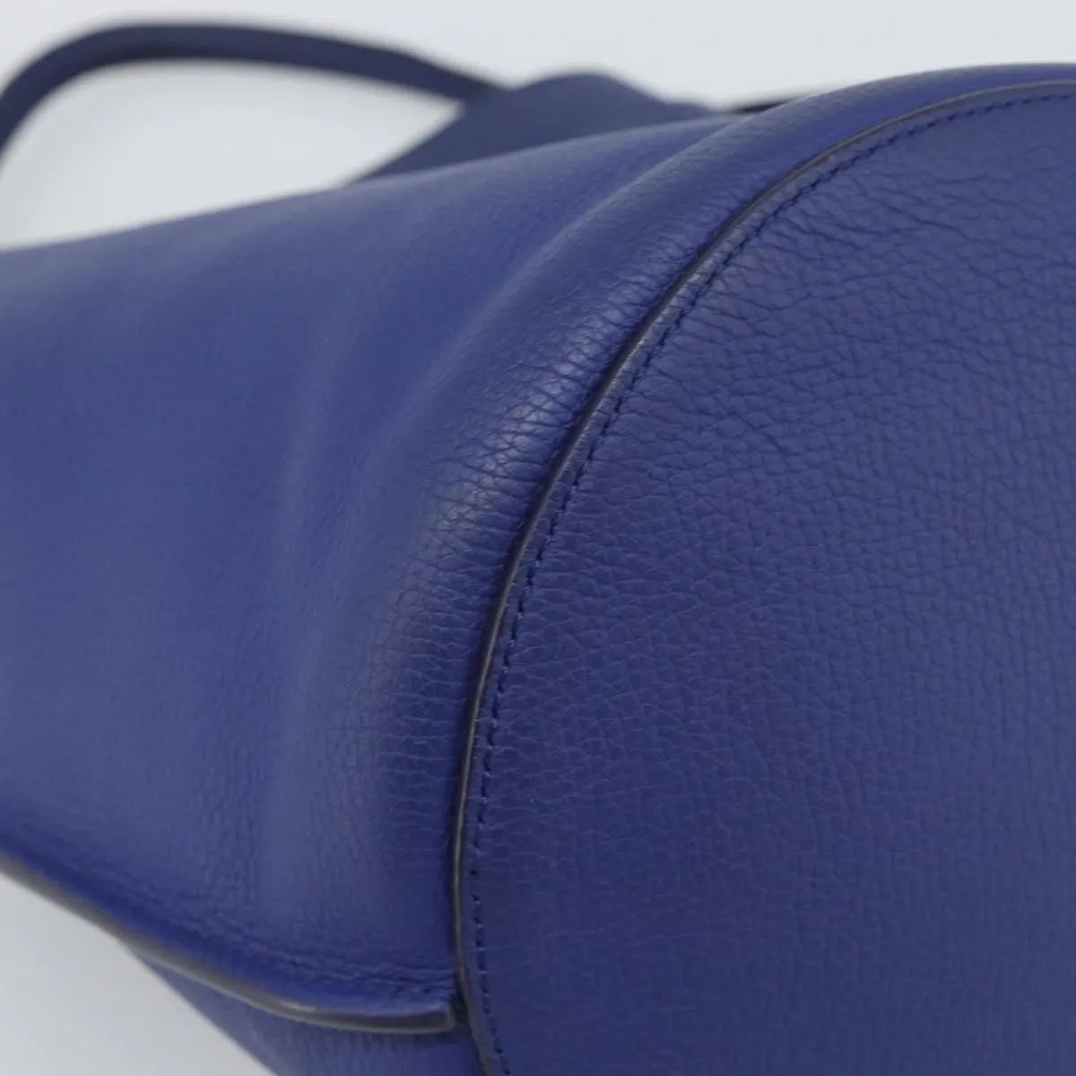 Celine Big Bag Bucket Leather, Blue, Leather, Handbag