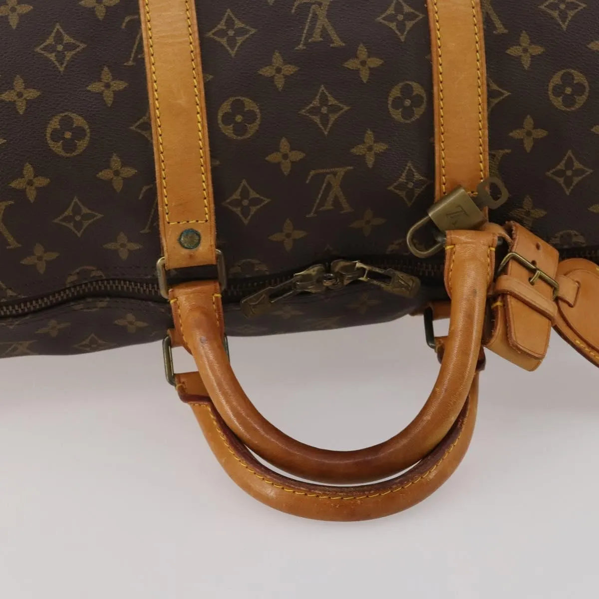 Louis Vuitton Keepall Canvas, Brown, Canvas, Travel Bag