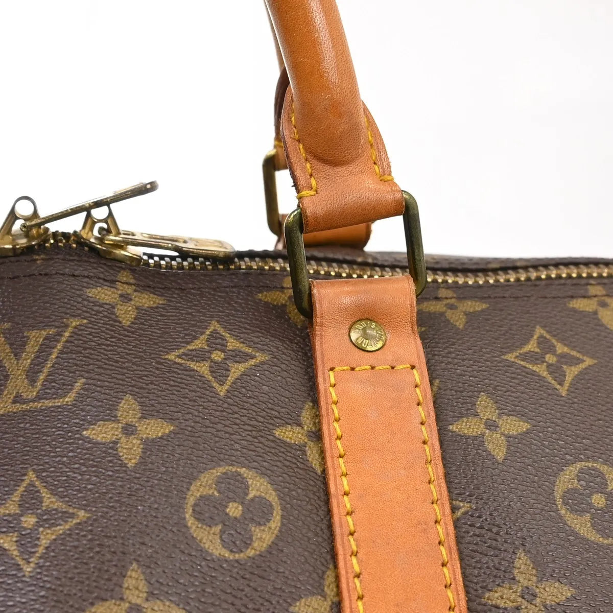 Louis Vuitton Keepall Monogram Canvas, Brown, Canvas, Travel Bag
