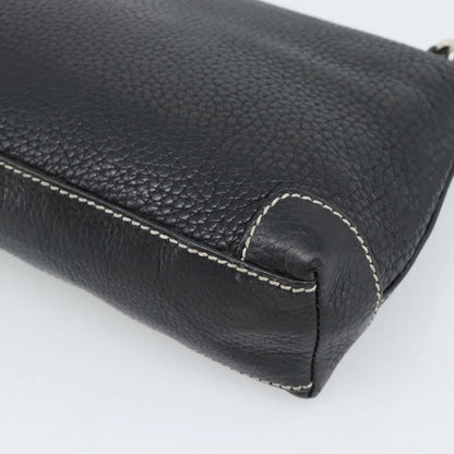 Tiffany & Co. Vintage Leather, Black, Leather, Shoulder Bag