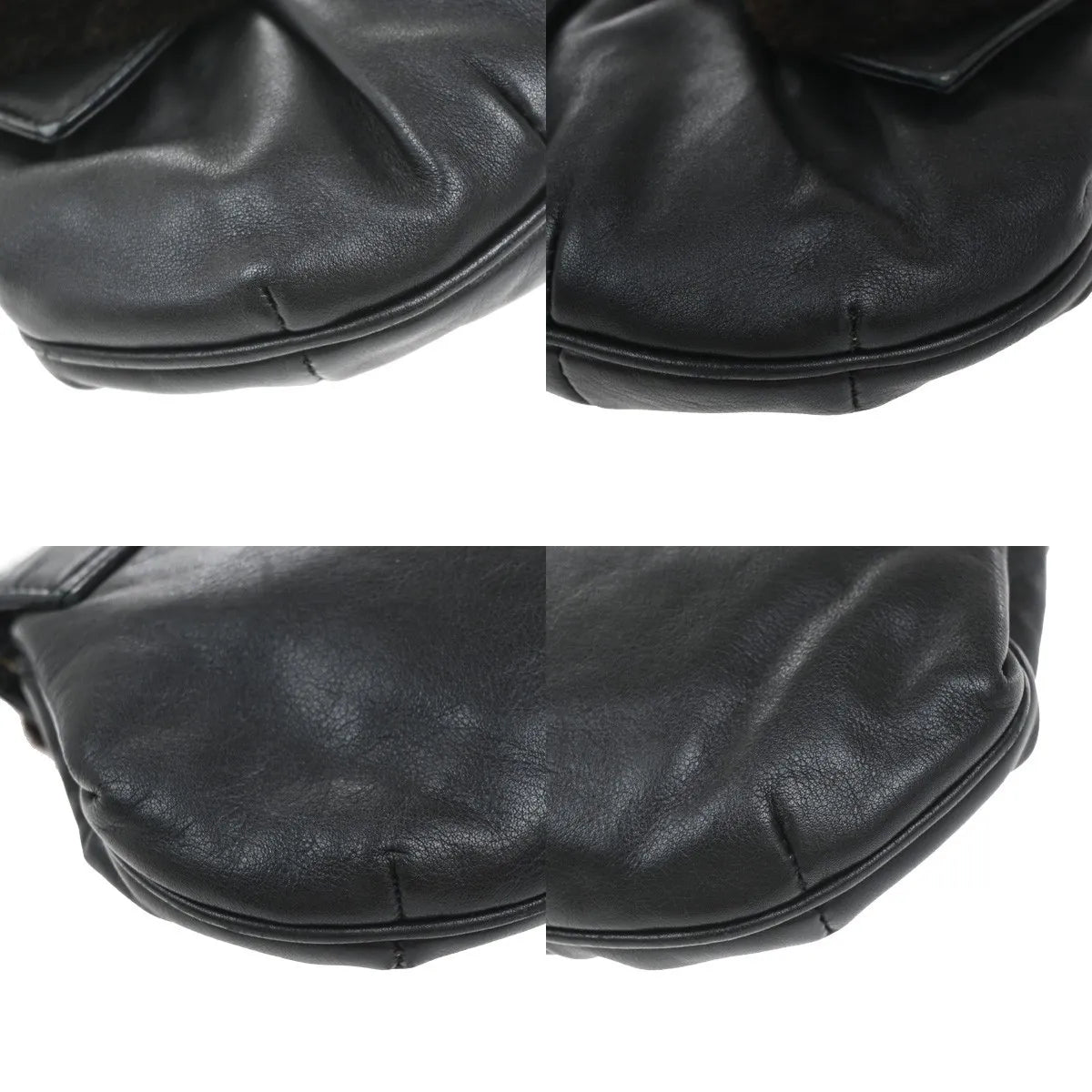Fendi Vintage shoulderbag Leather, Black, Leather, Shoulder Bag