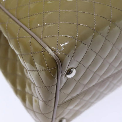 Salvatore Ferragamo Vala Patent leather, Beige, Patent Leather, Handbag